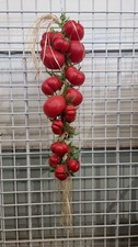 Attrappe Tomaten Tomatenzopf, Nachbildung Imitation Deko Kunststoff 50 cm