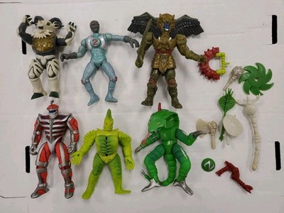 Vtg 90s Power Rangers Evil Space Aliens 5'' Action Figures Lot Of 6 MMPR