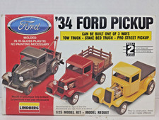 Lindberg 34 Ford Pickup Pro Street 3 Way Build 125 Model Truck Kit 72157