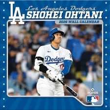 Turner Licensing,  MLB Shohei Ohtani 2026 Wall Calendar, 12'' X 12'', 12-Month C
