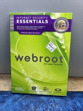 Vintage PC 2011 Webroot Antivirus with Spy Sweeper New Sealed