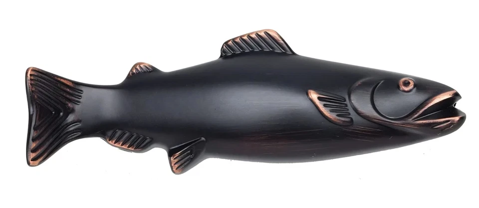 Atlas Homewares Fish Collection 4 pulgadas tirador, acabado bronce veneciano (LOTE DE 10) Foto 2 de 4