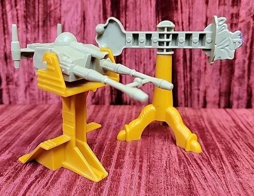 Vintage MOTU He-Man Castle Grayskull Parts COMBAT TRAINER LASER CANNON GUN lot