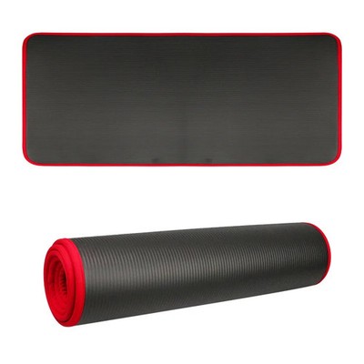 10MM Black All Purpose Exercise Mat Thick Non Slip Gym Yoga Pilates Fitness Mat