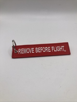 Remove Before Flight Keychain Tag for Cars Airplanes Jets Helicopters 1'' X 5''