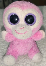 Ty Beanie Boos Razberry Pink Monkey Mini 3.5"