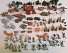 1960's Marx Miniature HongKong Battleground Playset Civil War Cannons Soldiers