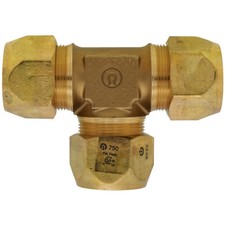 TRAC FGP-STF750-T750 Tee 3/4" Brass 25 PSI Autosnap Connection