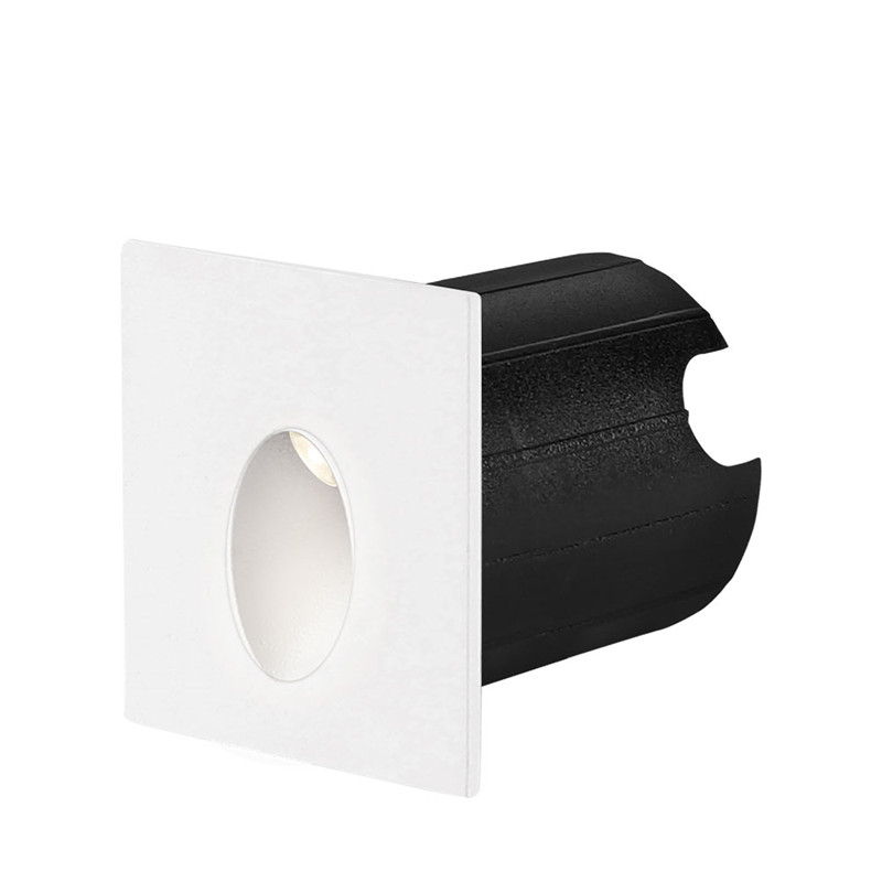 Mini spot LED mural Vector-C Braytron blanc 2W pour éclairage intérieur