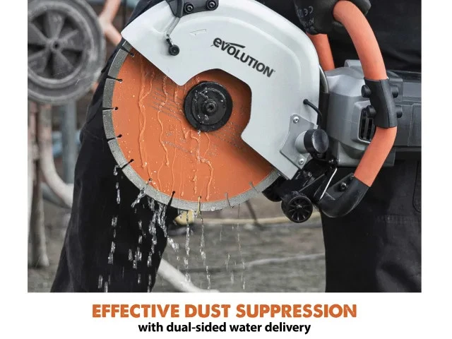 Evolution 012-0001A R300DCT+ 300mm Disc Cutter Kit 2400W 240v with Diamond Blade - Image 3 of 4