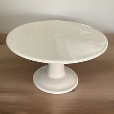 Wedgwood Grand Gourmet Simply White Bone China Pedestal Cake Stand 11.5"