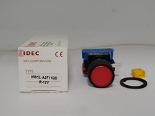 IDEC HW1L-A2F11QD-R-12V PUSHBUTTON RED ILLUMINATED LED 1NO/1NC NIB