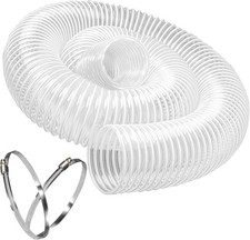6" x 10' Dust Collection Hose Puncture Resistant PVC Dust Collection Hose