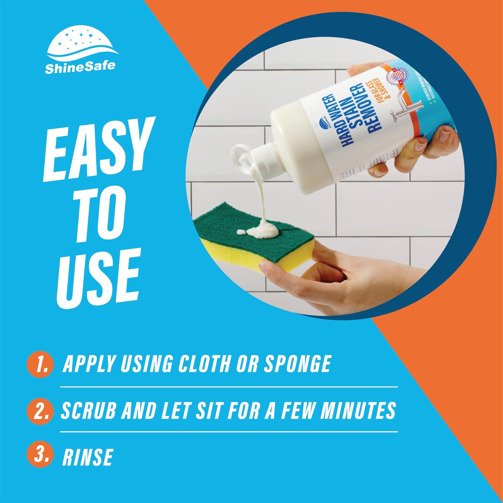 Hard Water Stain Remover – Calcium Lime Rust Cleaner – 32 Fl Oz