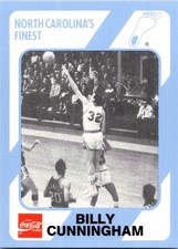 1989-90 Collegiate Collection/Coca-Cola North Carolina's  - Billy Cunningham #61