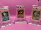 1999 Pokemon Base Set Holo Starter Trio PSA 8 Charizard Blastoise Venusaur