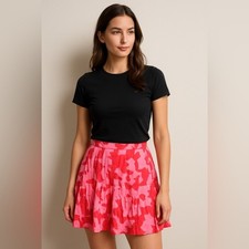 Vineyard Vines Red and Pink Skater Skirt