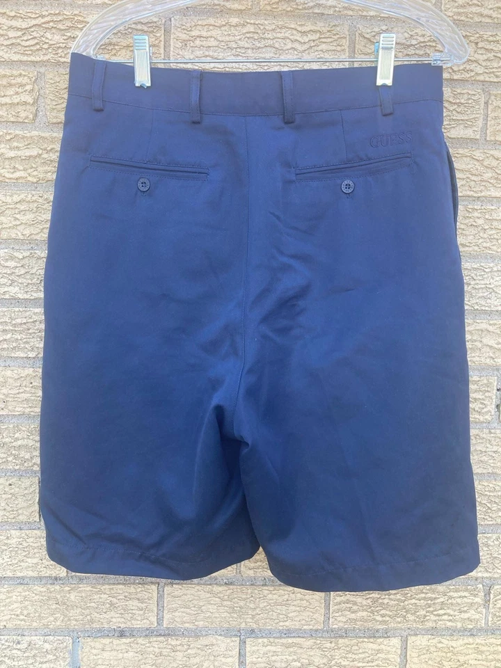 HOMBRE ADIVINA 30 PULGADAS AZUL VESTIDO SHORTS PLISADO Foto 2 de 4