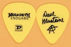 Megadeth Dave Mustaine Vintage Guitar Pick - 2010 Endgame Tour