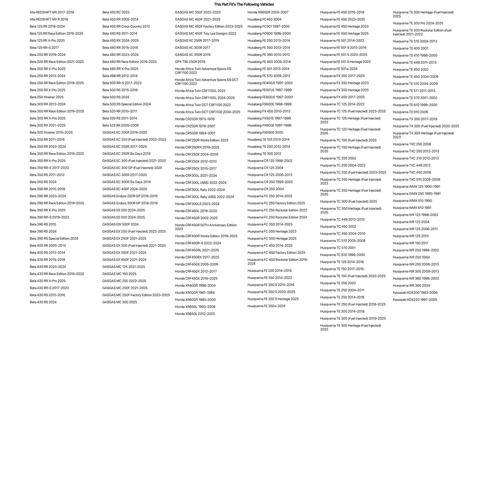 Tusk Motorcycle Rim Lock 2.15" For Husqvarna TC 449 2012-2013 Foto 2 de 4