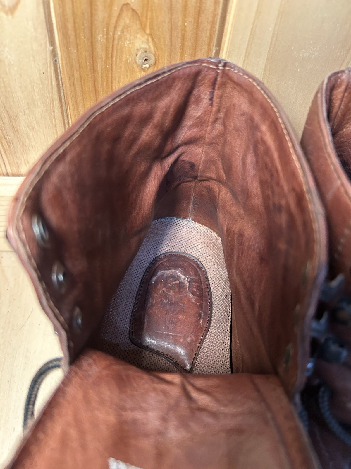 Frye Mens Berwick Lace Up Ankle Boots Size 11 M Brown Leather Vibram Sole