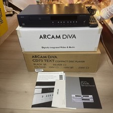 Arcam CD73 24 BIT DAC / Black finish For Parts/repair - WORKS W/ Box - READ 