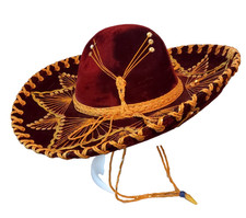 Pigalle Mexican Sombrero 53cm Sz 6.3/4 Hat 5X Mariachi Band Fiesta Costume