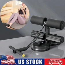 Portable Exercise Adjustable Suction Cup Sit Up Bar Floor Abs Assistant Device .