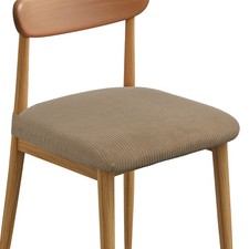 2 Set Chair Covers for Dining Chairs Chair Seat Slipcovers Brown