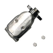 For Gm Street Top Rod Disc Drum 1 Bore Chrome Aluminum Brake Master Cylinder