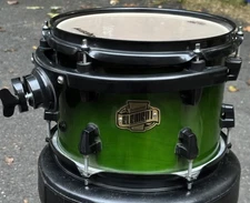 Ludwig Element Evolution 100th 10” Rack Tom Drum Green Fade