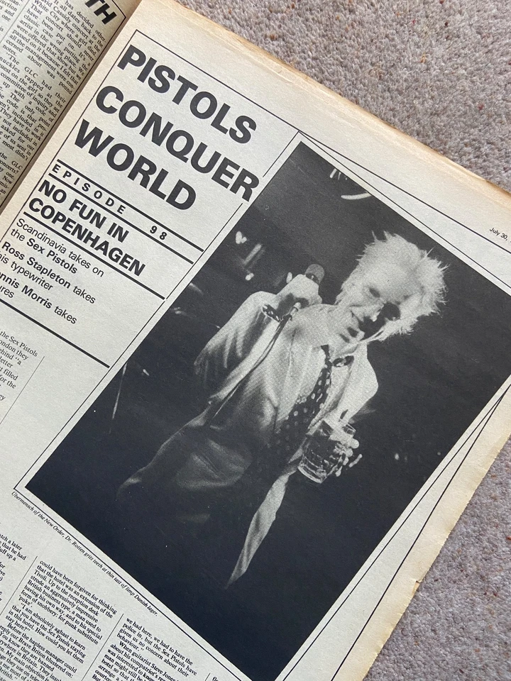 Sex Pistols "Sounds" 30 July 1977 - On The Run With The Pistols - Image 2 of 4