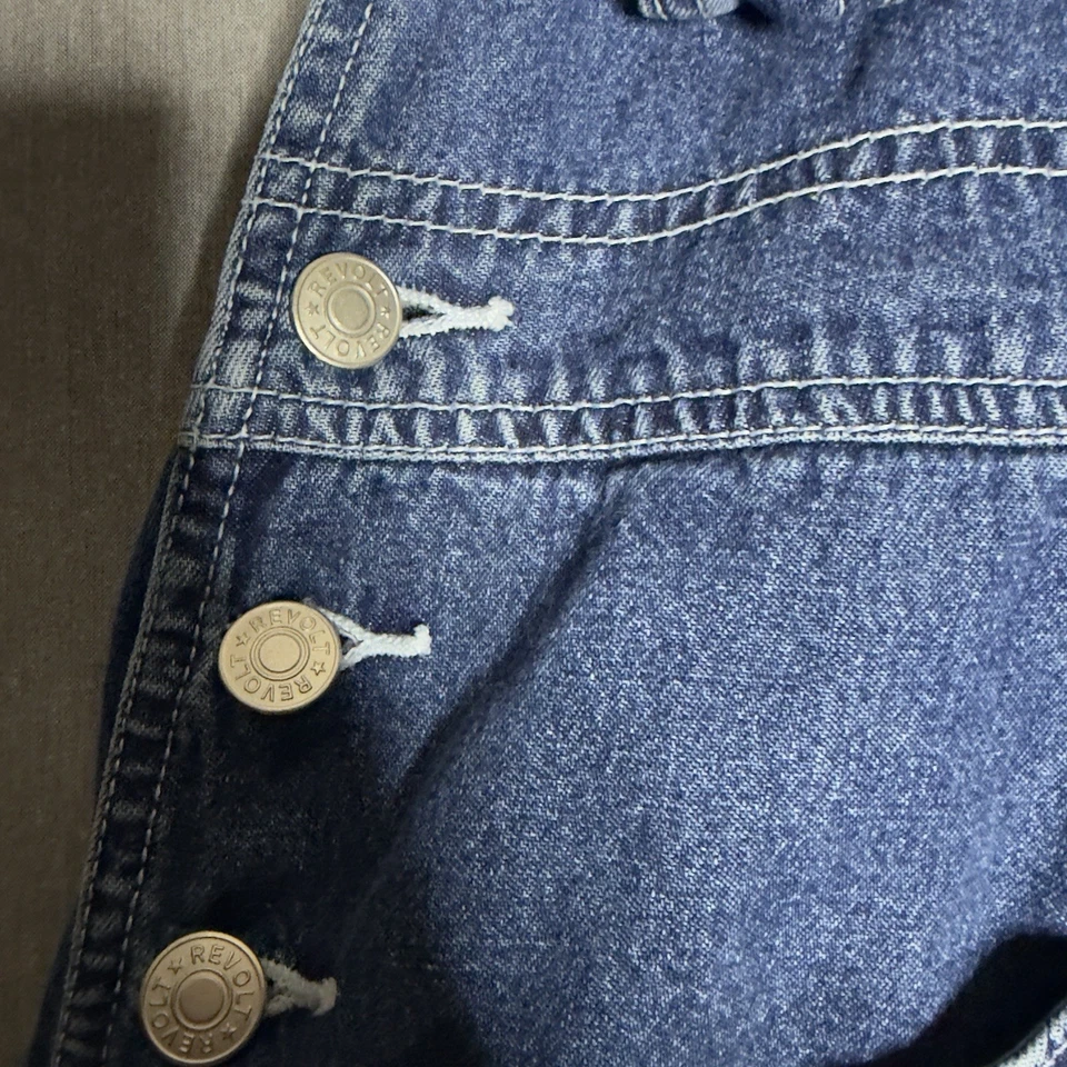 Mono vaquero vintage Revolt años 90 grunge holgado ropa de calle skater festival retro Foto 4 de 4