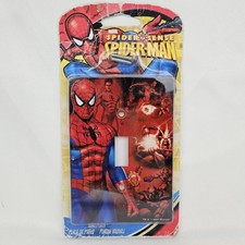 Marvel Spiderman Spider Sense Light Switch Cover Wall Plate 2012 NIB Super Heros