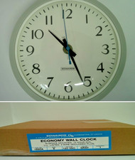 Vintage Edwards Co Gray 10β Economy Wall School Factory Clock Size 8 Model 1880a