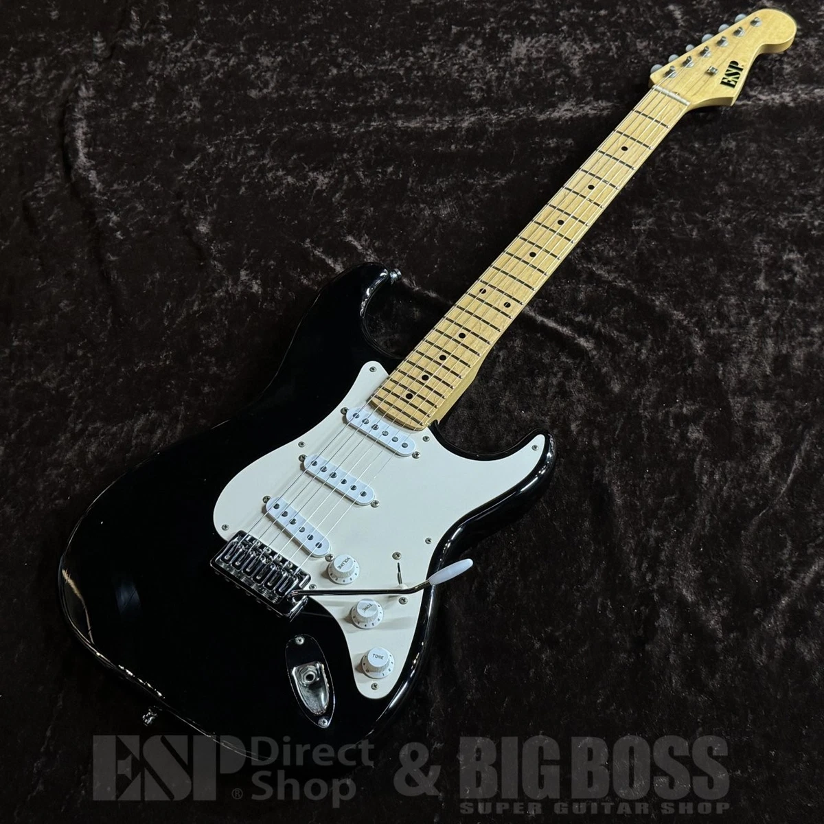 ギター ESP Custom Order ST ESP Custom Order ST Type AL/M Black Electric Guitar Shipping From