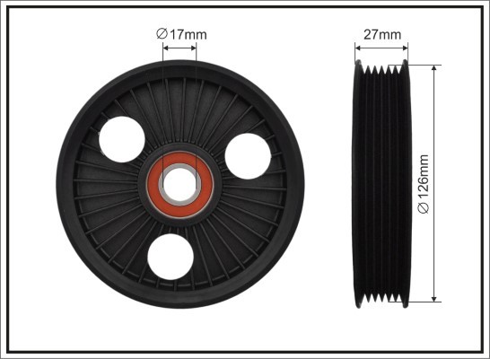 Fits CAFFARO ROLKI NAPINACZY 500361 TENSIONER ROLLER CITROEN, FIAT
