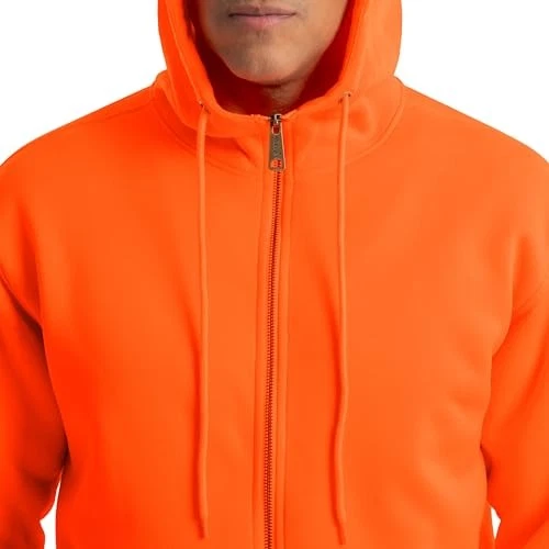 Sudadera con capucha grande naranja payaso pez payaso de alta visibilidad polar rendimiento duradero para hombre Foto 4 de 4