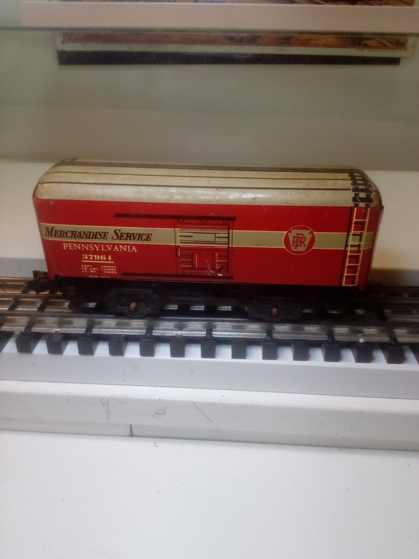 MARX COLLECTIBLE O GAUGE TIN MERCHANDISE SERVICE BOX CAR #37961 SEE DISCRIPTION