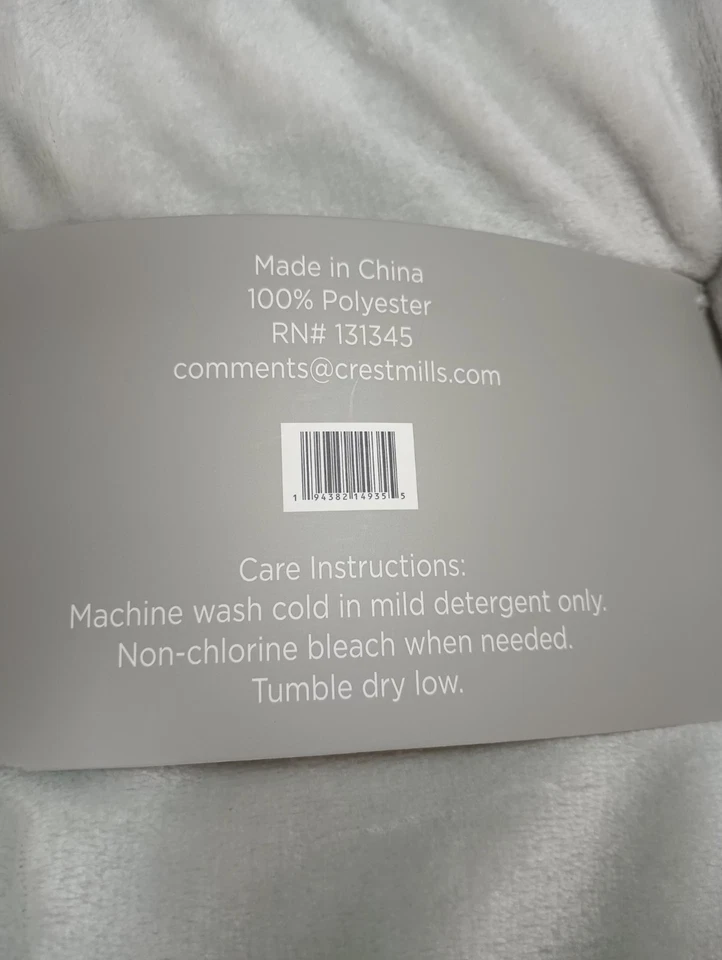 New Birchmont Velvet Throw Fringe Gray Blanket College Travel Cozycore Silver - Image 4 of 4