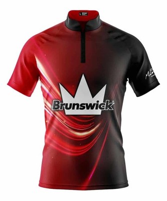 CUSTOM NAME Brunswick Puce Bowling Jersey Long & Short Sleeve Shirts