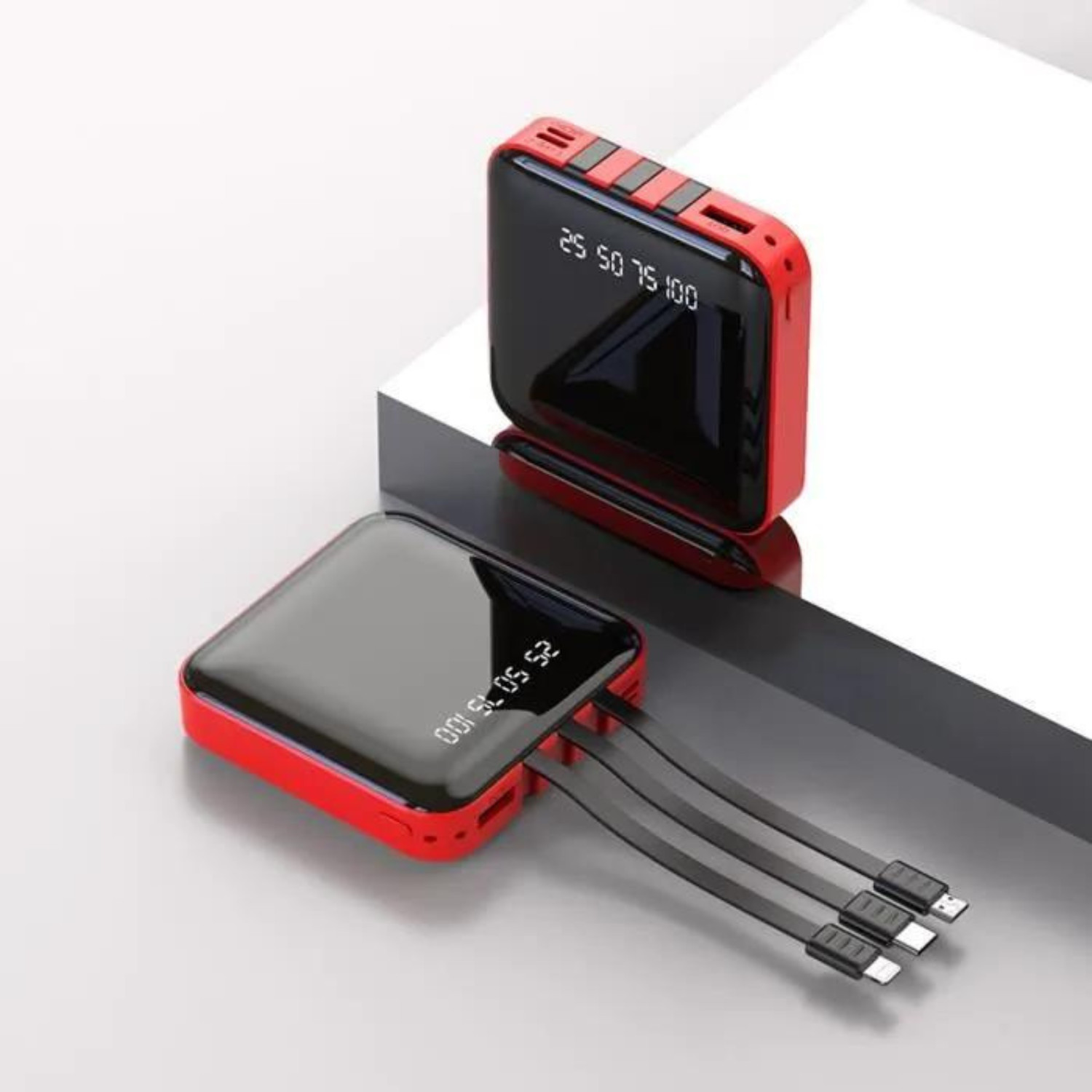 Batterie externe 10000mAh contre pannes de téléphone écran LED anti-angoisse