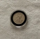 1934-S WALKING LIBERTY SILVER HALF DOLLAR U.S. COIN IN CASE (Free shipping)