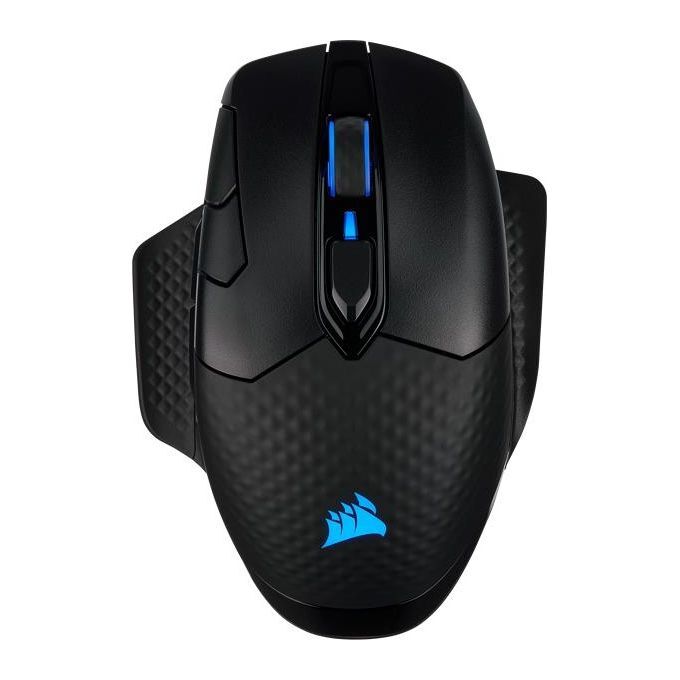 Corsair Dark Core RGB PRO, Mouse Gaming Wireless-Con Filo, Sensore Ottico da 18.