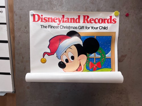 Disneyland Records Christmas Vintage Poster