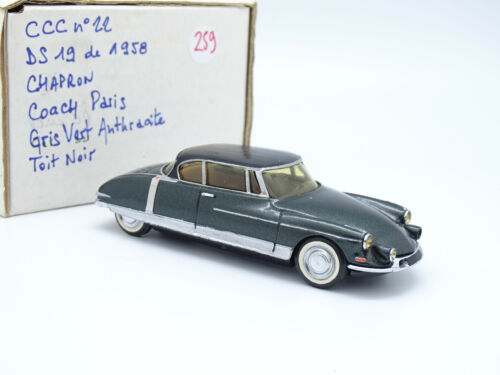 Ccc Resina 1/43 - Citroen Ds 19 Chapron 1958 Coach Parigi Verde E Nera - Foto 2 di 3