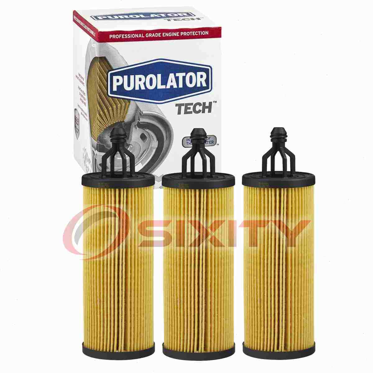 3 pc Purolator TECH TL36296 Engine Oil Filters for XG11665 X10040 WP1009 xz