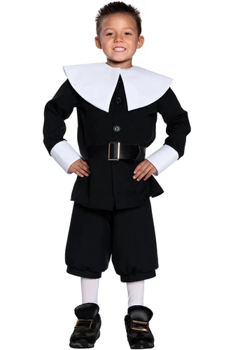 Brand New Basic Pilgrim Boy Child Halloween Costume