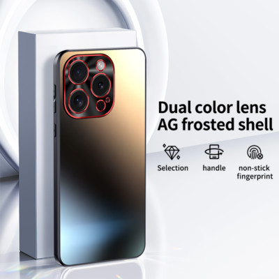 For iPhone 16 Pro Max 15 Pro 14 13 Luxury Shockproof Camera Protection Slim Case