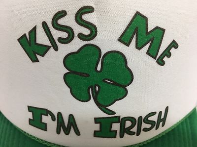 Adult Snap Back Cap Hat Green White St. Patrick display picture 3
